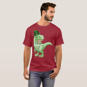 Funny St Patricks Day TRe Irish Dinosaur mit T-Shirt (Vorne ganz)