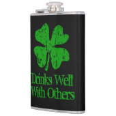 Funny St Patrick's Day trinken Zitat 8 oz Flasche Flachmann (Links)