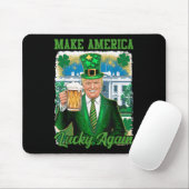 Funny St Patricks Day Trump White House Irish Beer Mousepad (Mit Mouse)