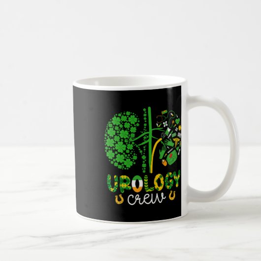 Funny St Patricks Day Urologie Crew Kleeblatt Nurs Kaffeetasse (Rechts)