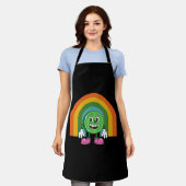 Funny St Patricks Day Waffle Funny Waffle Schürze (Getragen)
