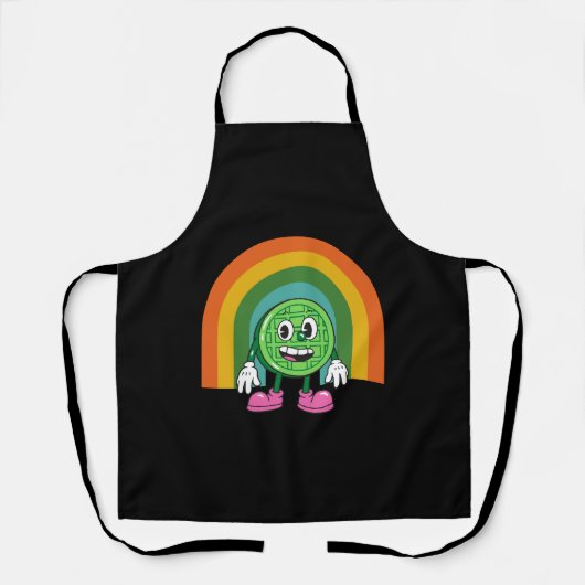Funny St Patricks Day Waffle Funny Waffle Schürze (Vorderseite)