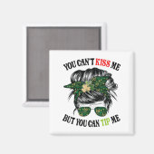 Funny St Patricks Day Waitress Barkeeper Ti Magnet (Vorderseite/Rückseite)