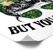 Funny St Patricks Day Waitress Barkeeper Ti Poster (Ecke)