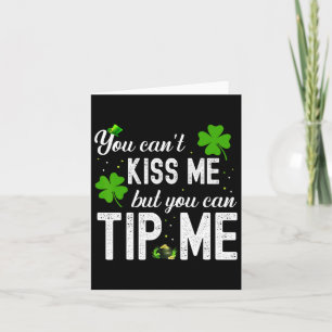 Funny St Patricks Day Waitress Byrtender Waiter Ti Karte