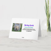 Funny St Patricks Green Golden Retriever Card Karte (Rückseite)