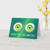 FUNNY ST. PATRICK'S GREETING - IRISCHE AUGEN KARTE (Gelbe Blume)