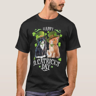 Funny St Pat's Paddy Patrick Day's Happy St Cat Tr T-Shirt