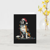 Funny St. Saint Bernard Christmas Graphics Dog Lig Karte (Gelbe Blume)