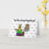 Funny St. Urho's Day Birthday Card für März 16 Karte (Gelbe Blume)