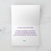 Funny St. Urho's Day Toast Grußkarte Karte (Innenseite)