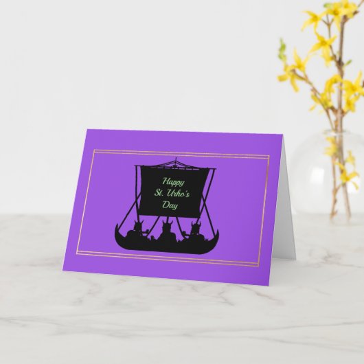 Funny St. Urho's Day Toast Grußkarte Karte (Gelbe Blume)