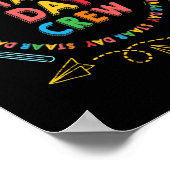 Funny Staar Day Crew Testing Lehrer Schüler Poster (Ecke)