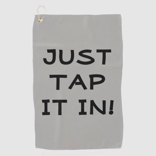 Funny Stach es einfach im Golfhandtuch (Vorderseite)