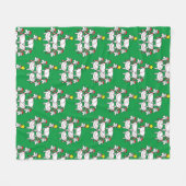 Funny Stack Santa Goats Fleecedecke (Vorderseite (Horizontal))