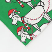Funny Stack Santa Goats Fleecedecke (Ecke)