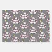 Funny Stack Santa Goats Geschenkpapier Set (Vorderseite 2)