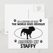 Funny Staff Designs Postkarte (Vorne/Hinten)