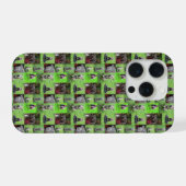 Funny Staffordshire Bull Terrier Photo Collage, iPhone Hülle (Rückseite (Horizontal))