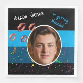 Funny Stag Do Bachelor Party Groove zum Aktivsein Serviette