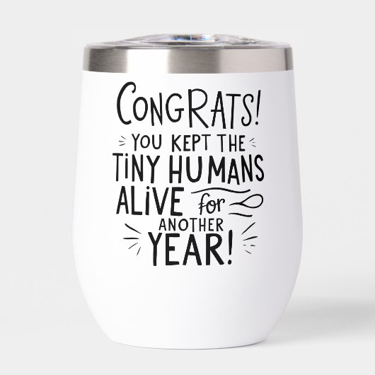 Funny Stainless Steel Wake Cup - Langlebige Reise (Vorderseite)