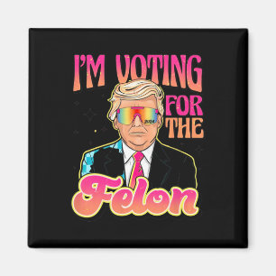 Funny Stand mit Trump Abstimmung 4 Trump 2024 Gesc Magnet