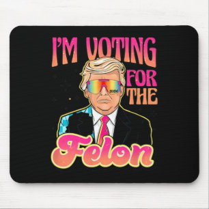 Funny Stand mit Trump Abstimmung 4 Trump 2024 Gesc Mousepad