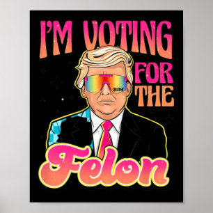 Funny Stand mit Trump Abstimmung 4 Trump 2024 Gesc Poster