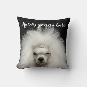 Funny Standard Poodle Throw Kissen