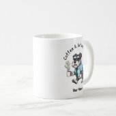 Funny Standard Schnauzer Dog Business Suit Coffee Kaffeetasse (VorderseiteRechts)