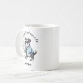 Funny Standard Schnauzer Dog Business Suit Coffee Kaffeetasse (Vorderseite Links)