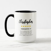 Funny Star Rating Valentine's Day Novelty Coffee Tasse (Links)