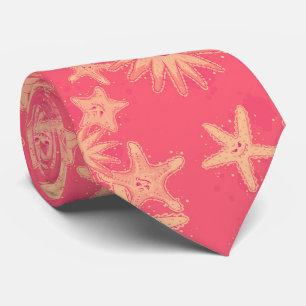 Funny Starfish rouge-lemonade Muster Krawatte