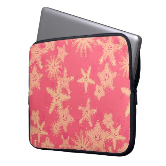 Funny Starfish Wanderlemonade Muster Laptopschutzhülle (Vorderseite Links)