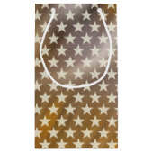 Funny Stars Pattern transparent + Ihr Hintergrund Kleine Geschenktüte (Rückseite)