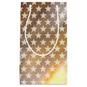 Funny Stars Pattern transparent + Ihr Hintergrund Kleine Geschenktüte (Vorderseite)