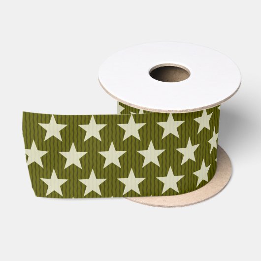 Funny Stars Pattern transparent + Ihr Hintergrund Satinband (Spule)