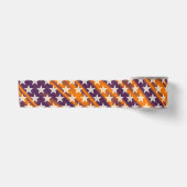 Funny Stars Pattern transparent + Ihr Hintergrund Satinband (Vorderseite)