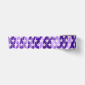 Funny Stars Pattern transparent + Ihr Hintergrund Satinband (Vorderseite)