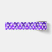 Funny Stars Pattern transparent + Ihr Hintergrund Satinband (Vorderseite)