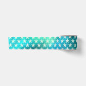 Funny Stars Pattern transparent + Ihr Hintergrund Satinband (Vorderseite)