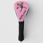 Funny Startling Lizard Individuelle Name Golf Headcover (Vorderseite)