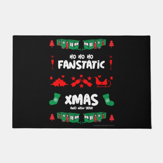 Funny Static Caravan Mobile Zuhause Gifts Doormat Fußmatte (Vorderseite)