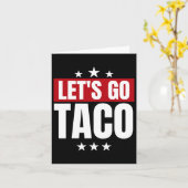 Funny Statistics Taco Let's Go Taco Karte (Gelbe Blume)