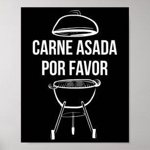 Funny Steak Beef Grillen Vater Koch Carne Asada Po Poster