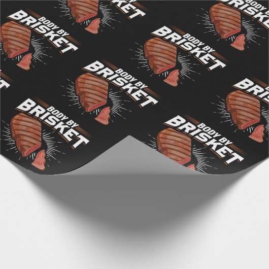 Funny Steak Brisket Grilling Meat Lover Geschenkpapier (Ecke)