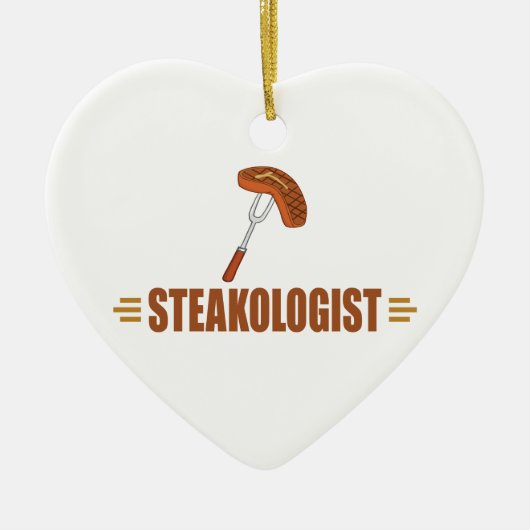 Funny Steak Keramikornament (Vorne)