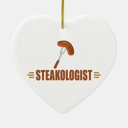Funny Steak Keramikornament (Hinten)
