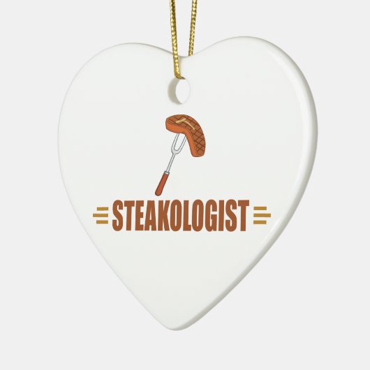 Funny Steak Keramikornament (Links)