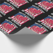 Funny Steaks Lover American Meat Butcher Spaß Geschenkpapier (Ecke)
